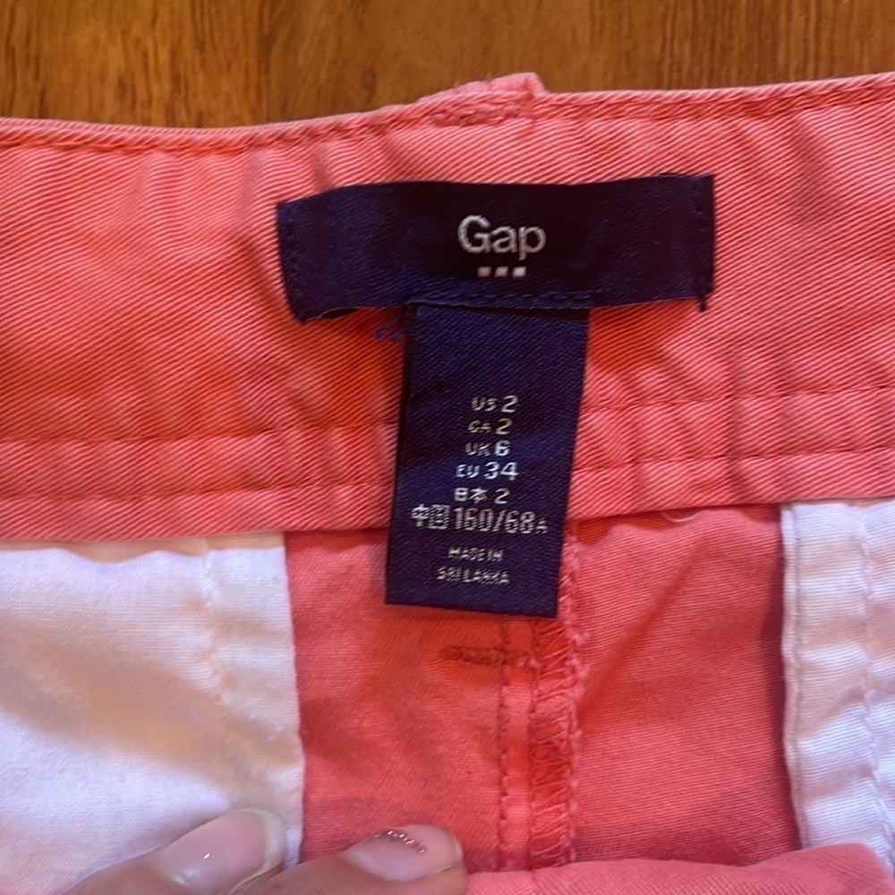 Gap Coral Pink Short Shorts Women’s Size 2 Mini Length Summer Shorts - Picture 5 of 7